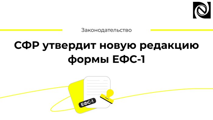 СФР утвердит новую редакцию формы ЕФС-1