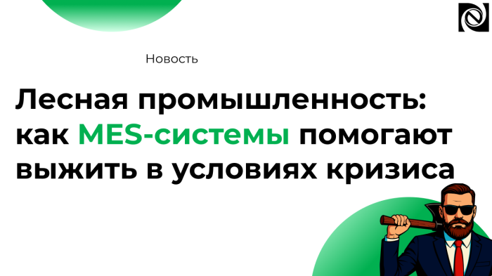 Лесная промышленность: как MES-системы помогают выжить в условиях кризиса компании Неосистемы Северо-Запад