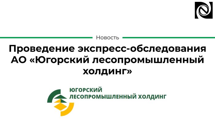 Проведение экспресс-обследования АО «Югорский лесопромышленный холдинг» компании Неосистемы Северо-Запад